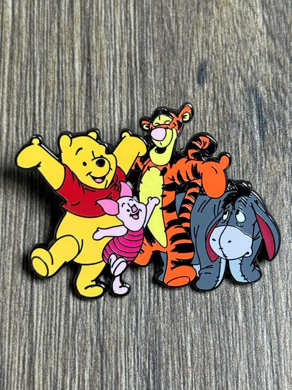 Disney Winnie the Pooh Group Character Pin - Disney 2007 Collectable